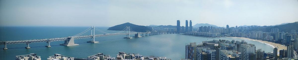 테넌바움294에서 보이는 광안대교·광안리 파노라마 조망
